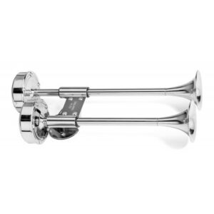 SCHMITT/ONGA DLX DUAL SS SHORTY TRUMPET HORN 12V 10012
