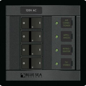 BLUE SEA PANEL 360 120VAC 4POS FR 1210-BSS
