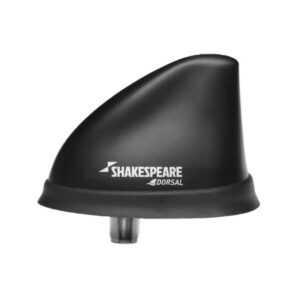 SHAKESPEARE BLACK LOW PROFILE DORSAL ANTENNA  2 5912-DS-VHF