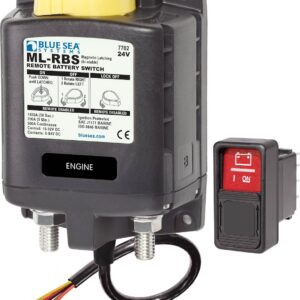 BLUE SEA SOLENOID ML 500A 24V RBS W/MANCONT 7702-BSS