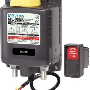 BLUE SEA SOLENOID ML 12V RBS SPST W/MAN 2 7713-BSS