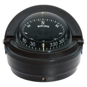 RITCHIE NAVI COMPASS SURFACE MNT 3'DIAL BLACK S-87