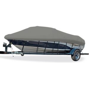 CARVER BOAT COVER JON-18 O/B  XW PFII GRAY 77818EF-10
