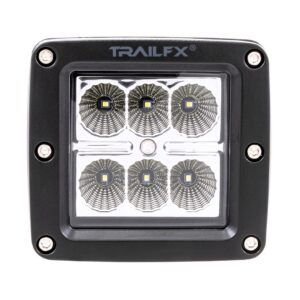 TRAILFX 3X2 POD 6X3W FL SGL BK AMBR LEN CVR 3X2F1