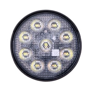TRAILFX 4IN RND 9X5W FL SGL WHITE AMBR FLSH 4RNDWLAMF1