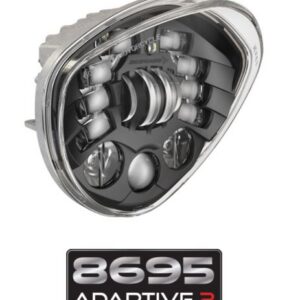 JW SPEAKER 8695A2-12V LED HEADLIGHT  BLACK 0555151