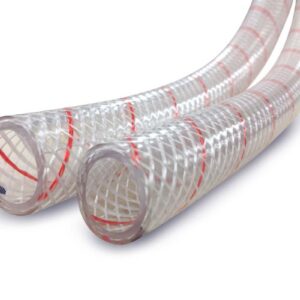 SIERRAMARINE 1 1/8' CLR REINF PVC W/RED TRACER 16-162-1180S