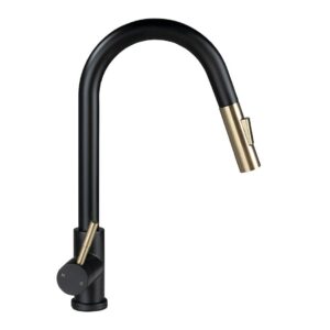 LIPPERT COMP BULLET PULL-DOWN FAUCET - BLACK MAT 2024000071