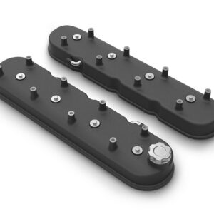 HOLLEY VALVE COVER  TALL LS BLAC 241-112