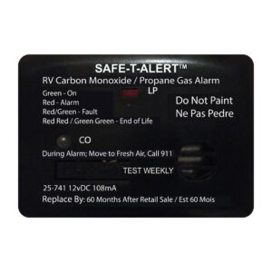 MTI INDUSTRY MINI LP/CO ALARM SURF BLK 25-741-BL