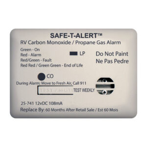 MTI INDUSTRY MINI LP/CO ALARM SURF WHT 25-741-WT
