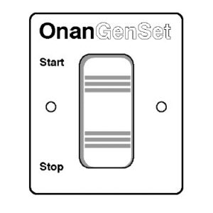 CUMMINS NW ONAN STANDARD REMOTE PANE 300-4936