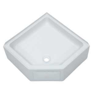 LIPPERT COMP 27X27 CORNER SHOWER PAN CD WHT 325246