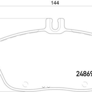 HELLA DISC BRAKE PAD 355019721