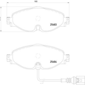 HELLA DISC BRAKE PAD 355020191