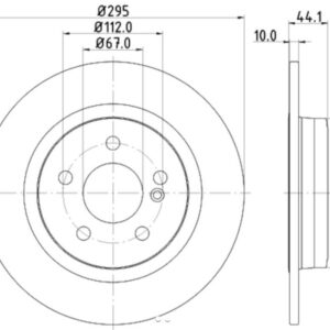 HELLA DISC BRAKE ROTOR HIGH CARBON 355119422