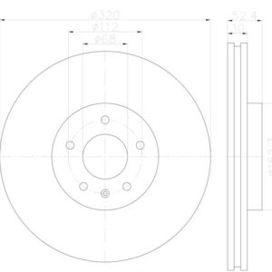 HELLA DISC BRAKE ROTOR 355123122