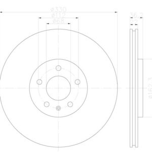 HELLA DISC BRAKE ROTOR 355123142