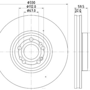 HELLA BRAKE DISC 355132331