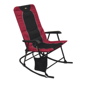 FAULKNER DAKOTA FLDG RKG CHAIR BURG/BLK 49596H