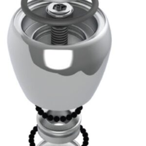 LEWMAR POLISHED SS KNOB W/RIM CLAMP 89700862