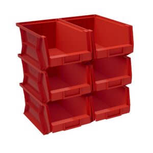 WEATHERGUARD RED BINS  6INX7.8INX15.4IN  6PACK 9859-7-02