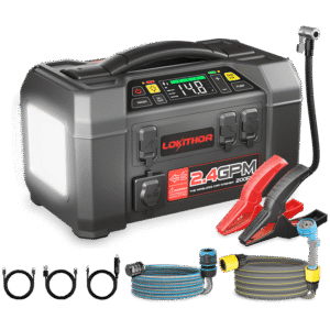 LOKITHOR 2500A JUMP STARTER + AIR & PUMP AW401