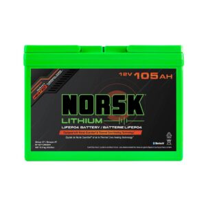NORSK INC 12.8V-105AH-LIFEPO4-TROLLING-HOUSE B12105GH