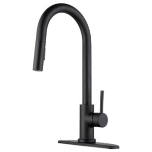 DURA FAUCET KITCHEN FAUCET MATTE BLACK DF-NMK540-MB