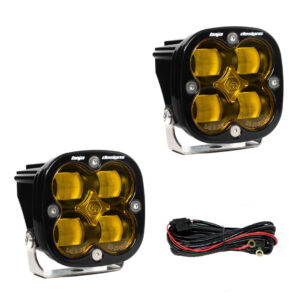 BAJA DESIGN SQUADRON SAE LED PAIR AMBER 257811