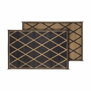 FAULKNER MAT DIAMOND 8X20 BLACK/BEIGE 68900