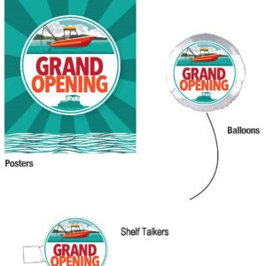 YUNKER GRAND OPENING SIGN KIT MARINE GOMARINE