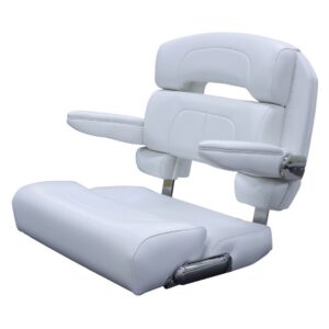 TACO METALS HELM SEAT  25' CAPRI DELUXE WHITE S HA1-25WHA-7-0000-0-0