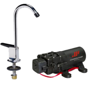 JOHNSON PUMP FAUCET/1.1GPH PUMP COMBO 12V 61123