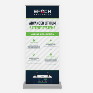 EPOCH BATTER MARINE COLLECTION - DELUXE INDOOR R MARK-MARINE-RETRACT-BANNER