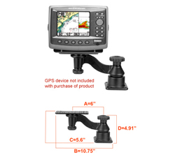 RAM MOUNTING SNGL SWNGARM MNT SYS HORZ RAM-109H