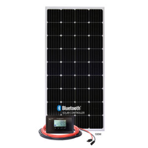 GO POWER RETREAT: 100 WATT SOLAR KIT WITH WI RETREAT