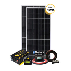 GO POWER SOLAR-ELITE: 400 WATT SOLAR KIT & I SOLAR ELITE