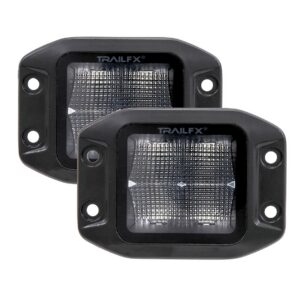 TRAILFX 2X2 POD 4X5W FL BK PR FLUSH MOUNT 2X2FMBKF2