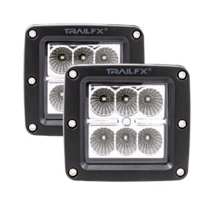 TRAILFX 3X2 POD 6X3W FL PR BK AMBR LENS CVR 3X2F2
