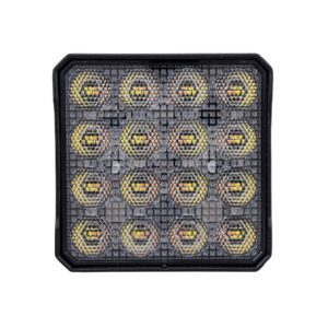 TRAILFX 4X4 SQR 16X5W FL SGL WHITE AMBR FLS 4X4WLAMF1