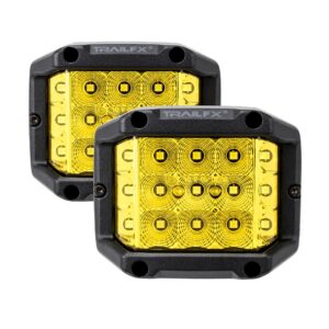 TRAILFX POD SD 15X5W SP AMBR PR BK LENS CVR PODSIDAMS2