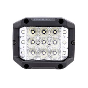 TRAILFX POD SD 15X5W FL SGL BK AMBR LEN CVR PODSIDF1