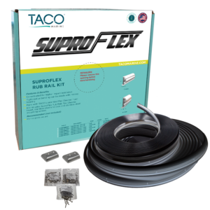 TACO METALS SUPRO-FLEX RUB RAIL KIT  BLACK W/FL V11-9990BBK60-2